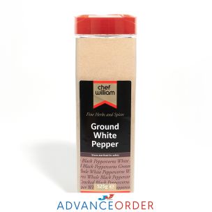 Chef William Ground White Pepper 1x525g