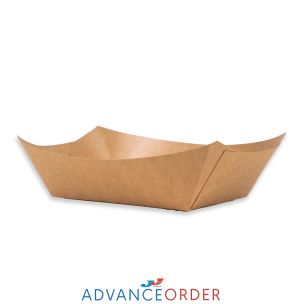 Kraft Medium Chip Trays (No2) (85x135x50mm) 1x250