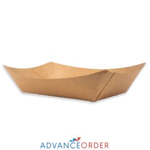 Kraft Large Chip Trays No3 95x165x55mm 1x250