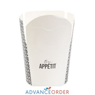 JJ 750ml White Food Box-1x156