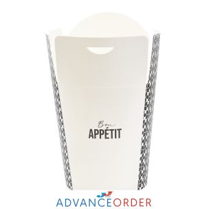 JJ 1000ml White Food Box-1x150