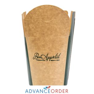 JJ 1000ml Kraft Food Box-1x150