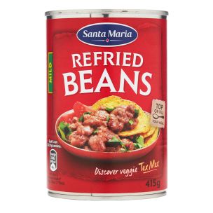 Santa Maria Refried Beans 6x415g