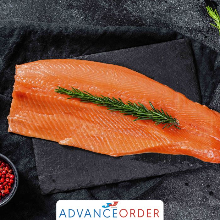 Smoked Salmon Side (Skinless) (Price Per Kg) Pack Approx. 1.5kg