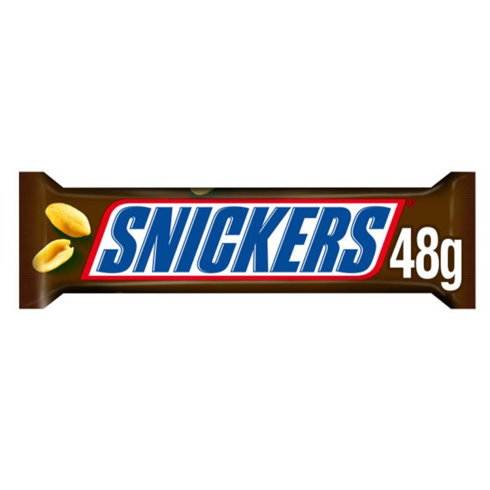 Snickers Chocolate Bar, (52g/1.8 oz,) per bar, 48-Count, {Imported