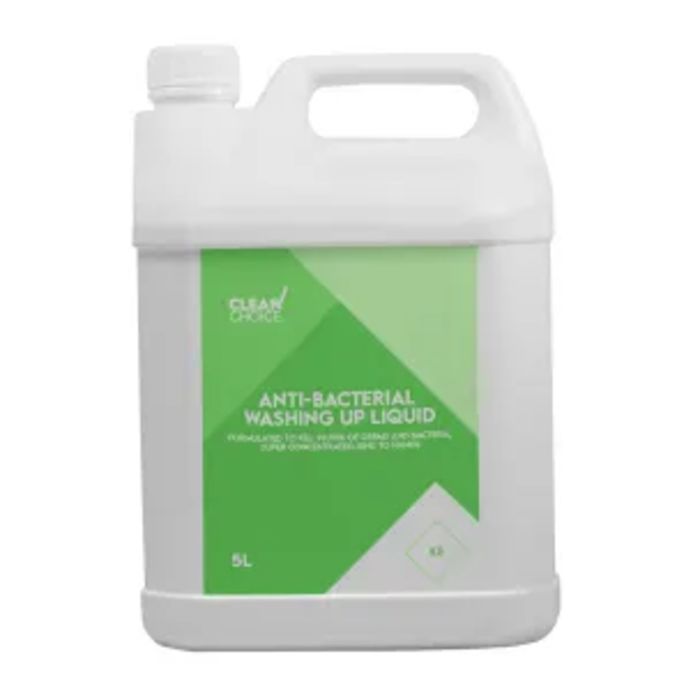Clean Choice Anti-Bacterial Washing Up Liquid-2x5L