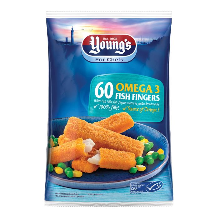 MSC Youngs Whitefish Fillet Breaded Fish Fingers 1x60x25g