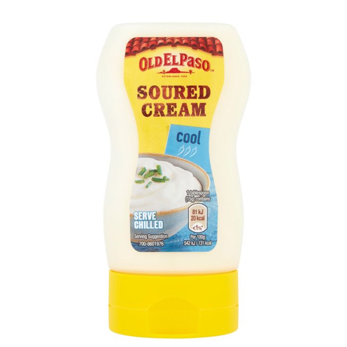 Old El Paso Squeezy Soured Cream Topping 8x230g