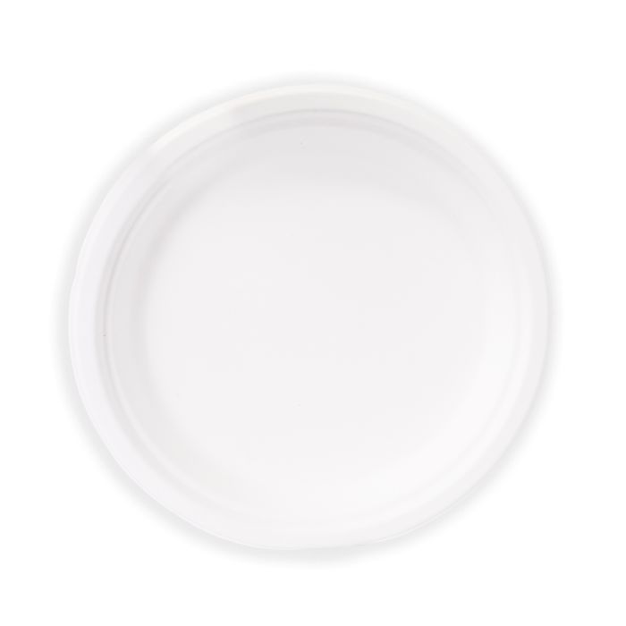 JJ 9" White Bagasse Plate (225x225x20mm) 1x500